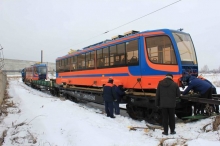 Сегодня днем в Набережные Челны прибыли новые трамвайные вагоны